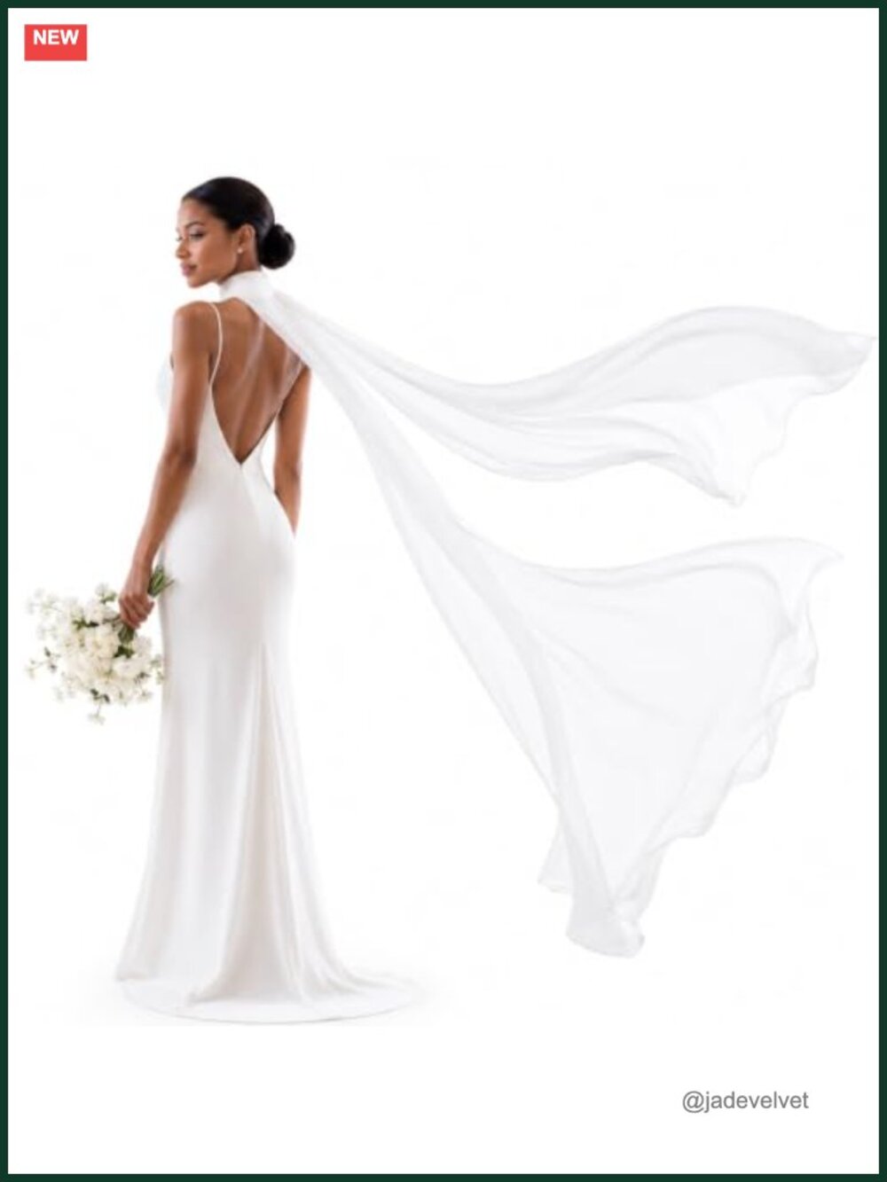 Bridal Chiffon Scarf Long Wedding Wrap Sheer Tulle Shawl